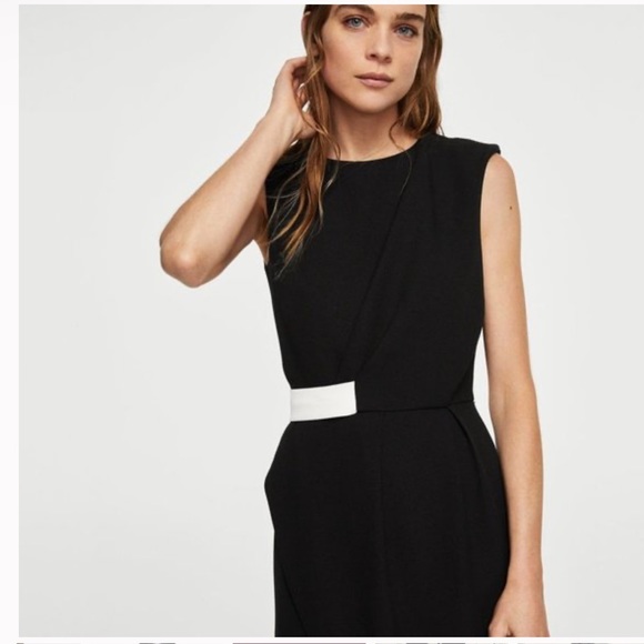 Mango Contrast Waist Dress - Picture 5 of 5